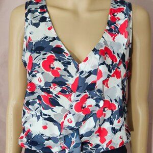 Tommy Hilfiger Sleeveless ruffle woven RWB Floral
